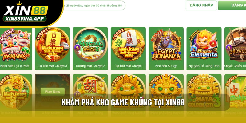 Khám phá kho game khủng tại XIN88