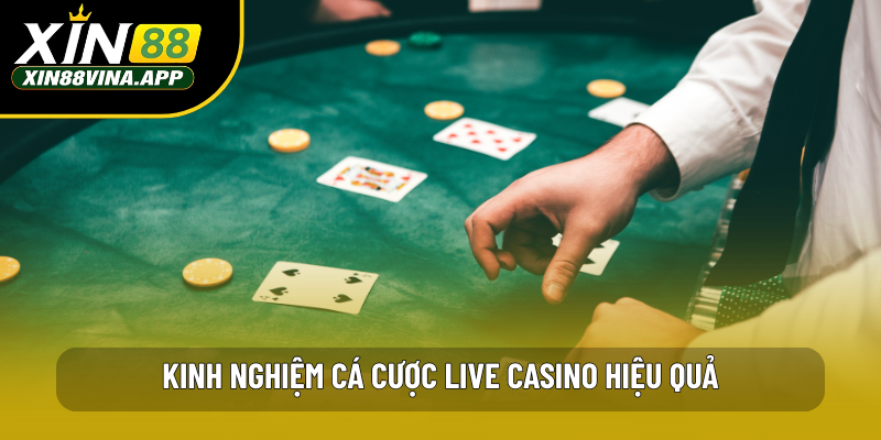 Kinh nghiệm cá cược Live Casino hiệu quả